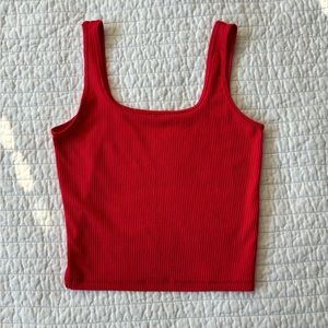 hollister ribbed scoop tank